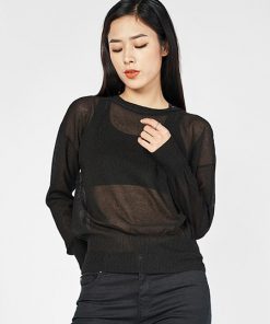 Áo len rulex cổ lửng